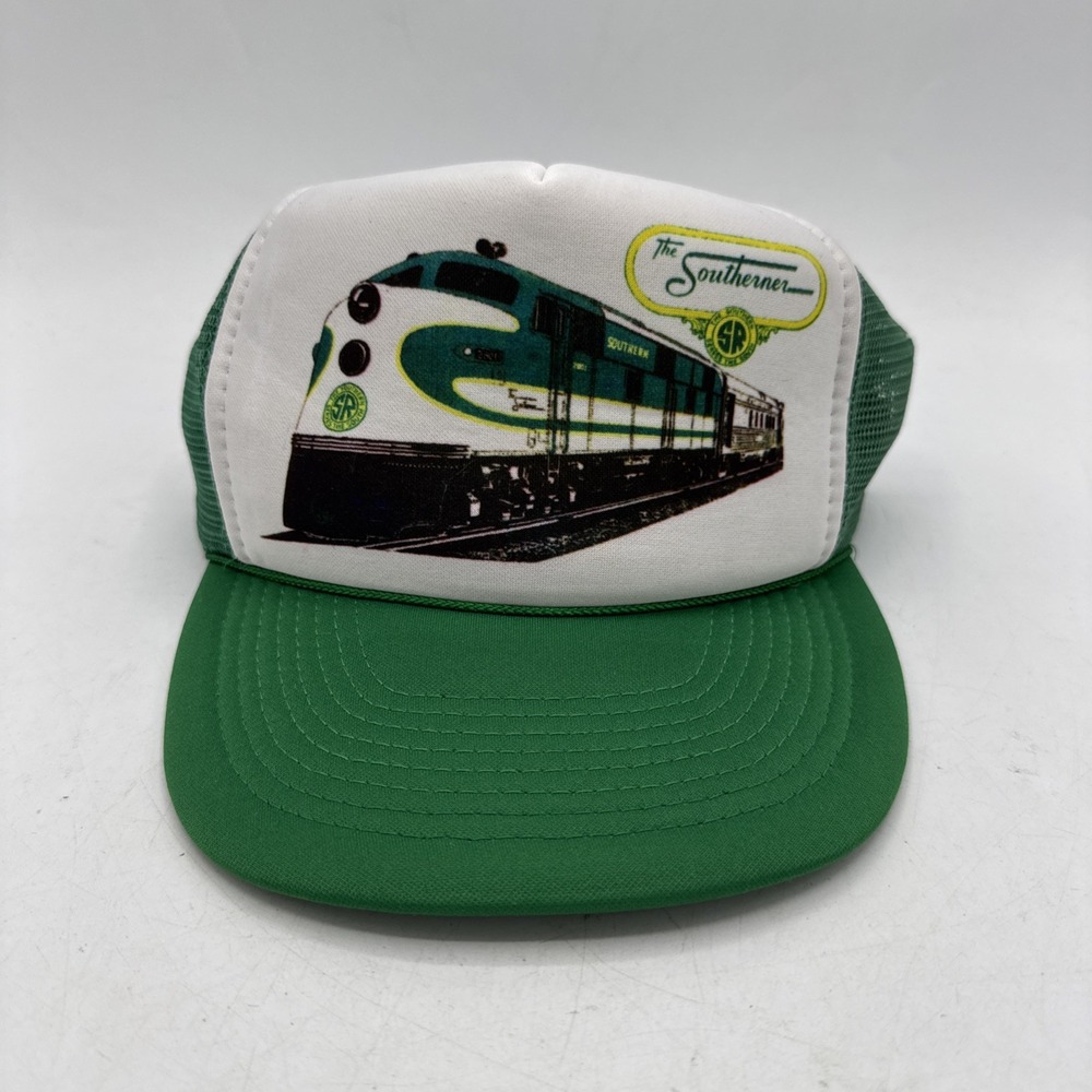 Vintage The Southerner Trucker Hat Adults Locomotive Trains 80s 90s‎ Snapback